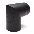 Bertrams Spitzbogen 150mm 90° starr gussgrau mit Putztür 1908162